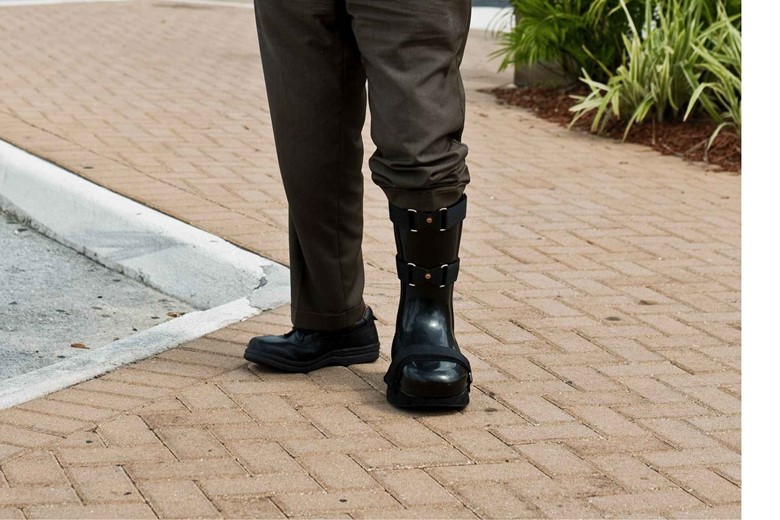 Wearing special boots during wound in diabetes