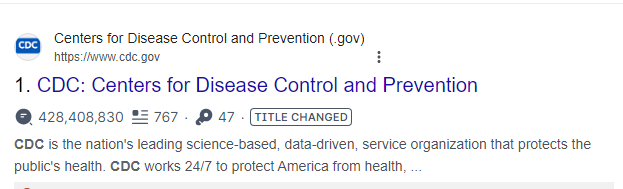 Centers for Disease Control and Prevention (CDC), text