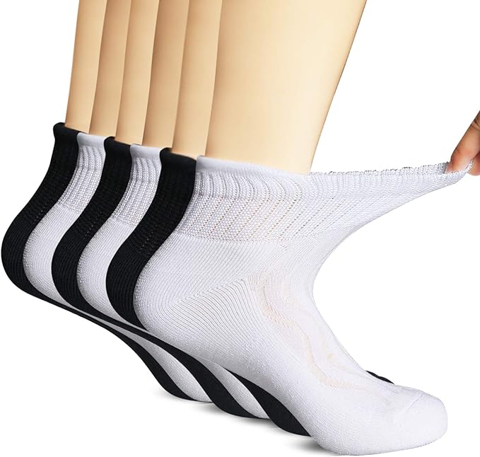 +MD Diabetic Socks for Men Women 6 Pairs