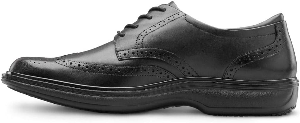 Dr. Comfort Wing Men's Therapeutic Diabetic Extra Depth Dress Shoe Leather Lace