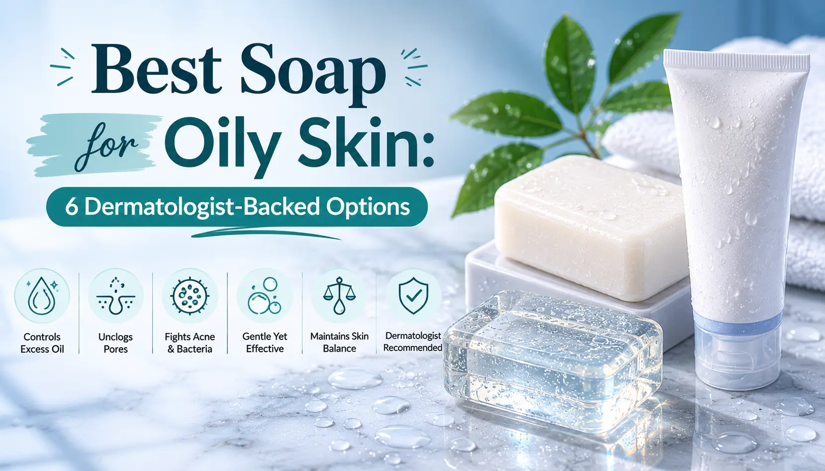 Best soap for oily skin — salicylic acid bar, syndet cleanser, transparent soap for acne-prone skin